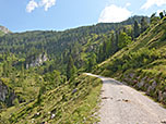 Abwechseln über den Fahrweg...