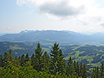 Blick zum Kaisergebirge