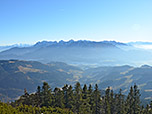 Blick über den Zahmen zum Wilden Kaiser