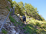 Das Ende des Klettersteigs ist erreicht