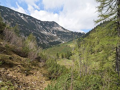 Im Westen zeigt sich der Große Traithen