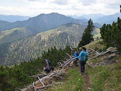 Das Trainsjoch im Süden