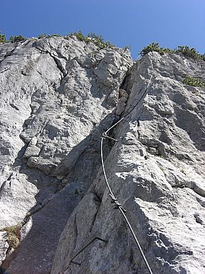 Erste senkrechte Passage