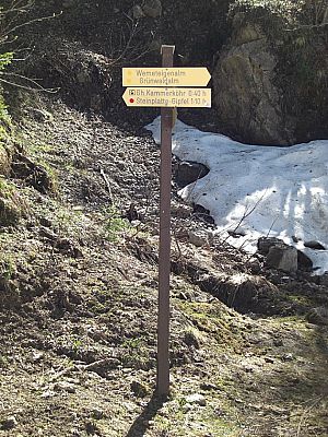 Bisher ist der Steig nicht angeschrieben