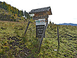 Abzweig zur Albert-Link-Hütte