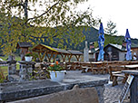Auf der Terrasse der Albert-Link-Hütte