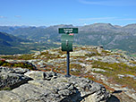 Schild am Veslehorn