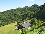 ...und hinunter zum Berggasthof Streichen