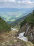 Blick zurück über die Rinne