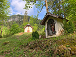 Nach 15 Minuten erreichen wir die Fahrriesbodenkapelle