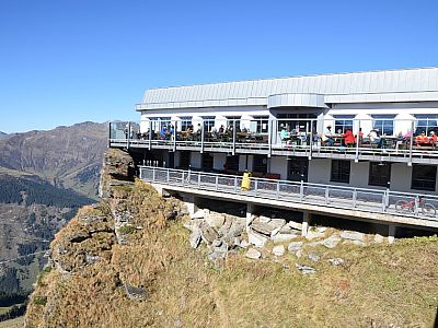 Im Gipfelrestaurant kann man sich stärken