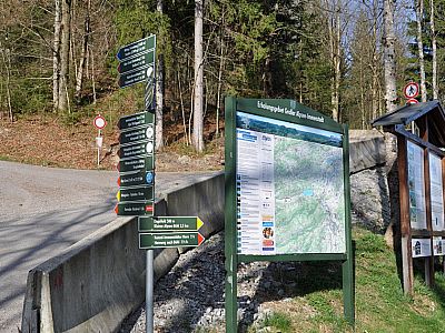Wegweiser am Steigbachtal