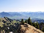 Blick über das Ende der Leiter nach Sonthofen