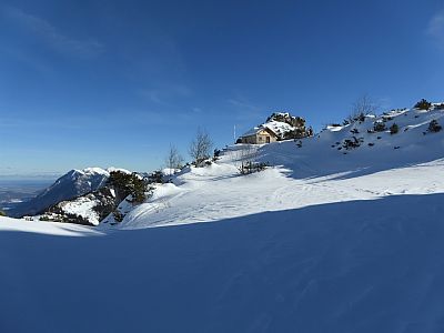 Die kleine Hütte der Bergwacht