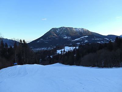 Auch am Gipfel des Wank scheint bereits die Sonne