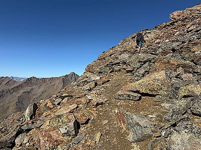 Die Route zum Gipfel ist durchgängig markiert