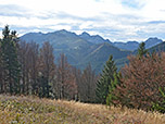 Blick zur Hochsalwand, zum Wendelstein und zum Breitenstein