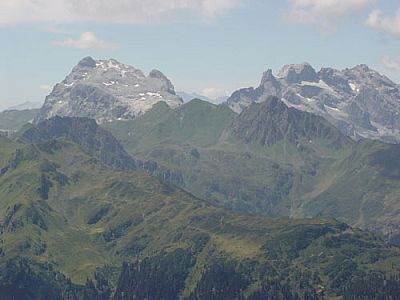 Sulzfluh und Drei Türme vom Hochjoch