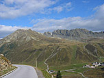 Blick zurück über Kühtai zum Pirchkogel