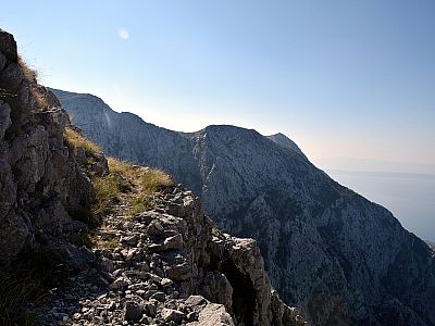 Im Südosten der Gipfel des Vosac  