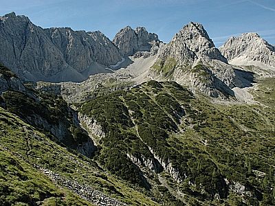 Richtung Coburger Hütte
