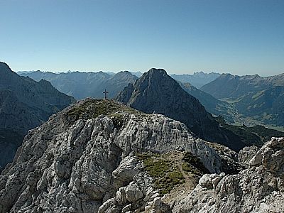 den höchsten Punkt markiert.