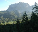 Zugspitzmassiv aus dem  Süden