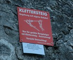 Einstieg Seebenklettersteig