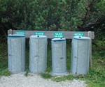 Mülltrennung im Hochgebirge