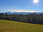 Wunderbarer Ausblick zum Wendelstein und zu den Bergen am Spitzingsee