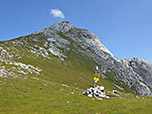 Blick von der Scharte hinauf zum Tauernkogel