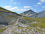 Nach der langgezogenen Wanderung in nordwestlicher Richtung...