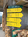 Die Farnbichlalm ist ab der Stoißer Alm ausgeschildert