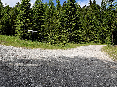  ... und halten uns abermals rechts ...