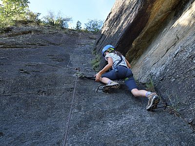 Die glatte Wand meistern wir ...