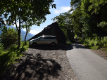 Der Parkplatz am Fuß des Tisser Klettersteig