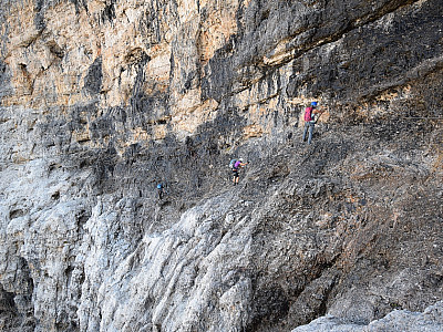 ... die erkämpften Höhenmeter werden wieder abgegeben.