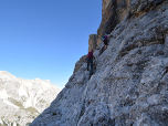 ... der Klettersteig Ferrata Giovanni Lipella fort.