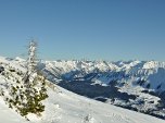 Blick zum Hochvogel im Osten