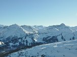 Rechts der Große Widderstein im Süden