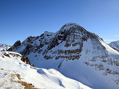 Die gewaltigen Nordwände des Brandberger Kolm