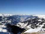 Nach Norden reicht der Blick durchs Zillertal bis zum Inntal
