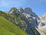 Noch ein letzter Blick zur Östlichen Karwendelspitze, ...