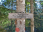 Der Weg ist bestens ausgeschildert