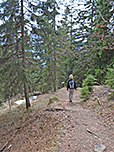Zügig wandern wir bergab