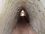 Durch diesen Tunnel wurde das salzhaltige Wasser transportiert