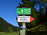 Wegweiser am Ursprungpass