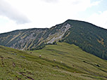 Wir wandern zurück zum Fellalm-Sattel...