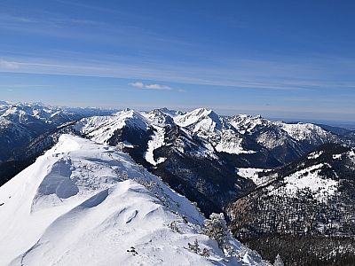 Rotwand und Hochmiesing im Westen