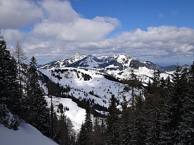 Der Ausblick nach Norden zum Wendelstein